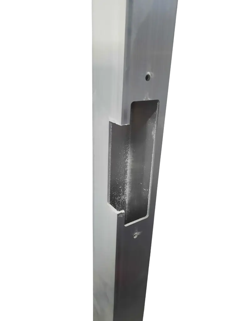 Lock Tube Box ELECTRIC STRIKER 50x50x3mm  Aluminium LEFT HAND 2200mm