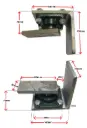 Heavy Duty Bearing Hinges 3000kg Gates Top + Bottom Weld On Hinges