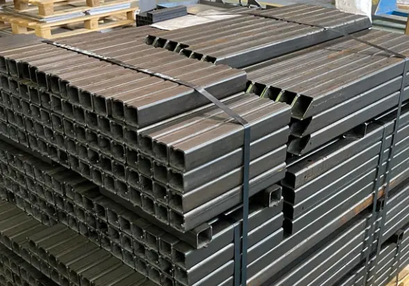 Custom Laser Cut Galvanised Steel Tube 65x65x2mm