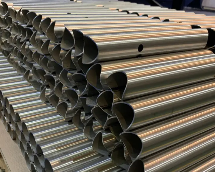 Custom Laser Cut Steel Round Tube