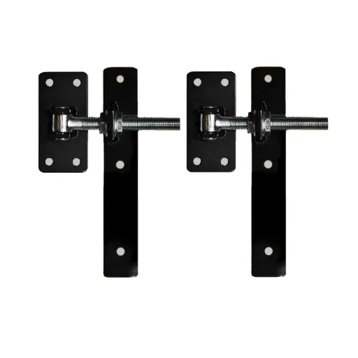 [SPH630] Timber Strap Hinge Vertical Strap - upto 250 kgs Timber Gates - Powder Coated - Satin Black  Part Number - SPH630  -  $275.00 pair - Steel - Zinc Plated - Powder Coated Black