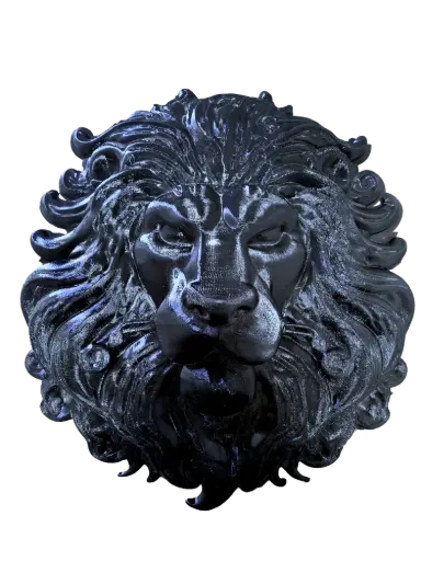 [3D228BK] 3D Lion Head 