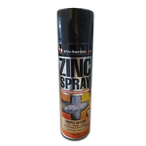 [ZP001] Zinc Spray Can, Industrial Strength Liquid Cold Galvanising Spray 400g, Protect and Match 2 in 1 