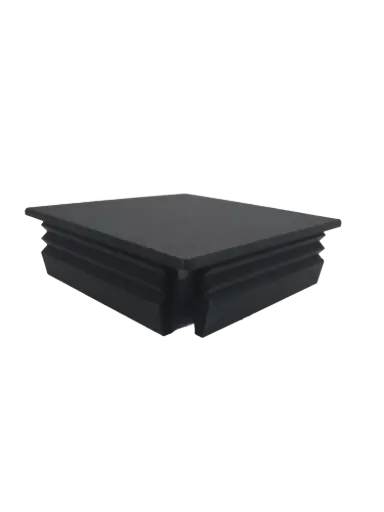 [EC102BK] End Cap Plastic, Tube Inserts 100x100mm, 2mm Wall Thickness BLACK 