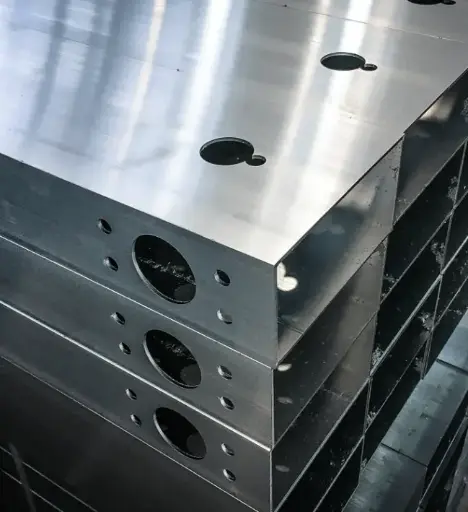 [LC516ST] Custom Laser Cut Galvanised Steel Tube 50x50x1.6mm
